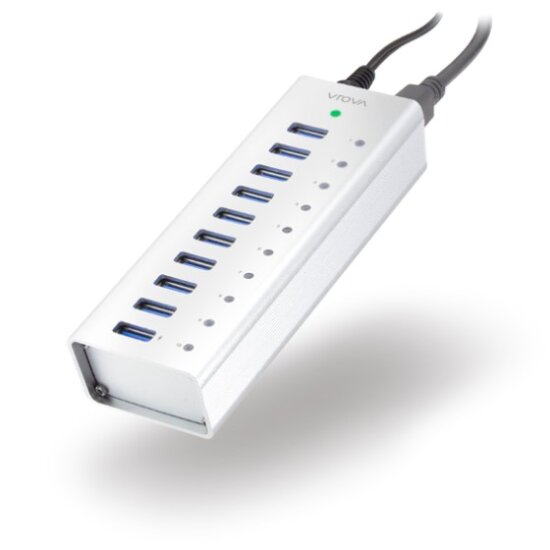Alogic 10 Port USB Hub with Charging Aluminium Uni-preview.jpg
